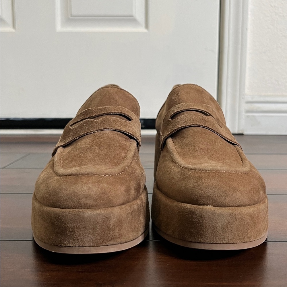 Dolce Vita Women's Yanni Tailored Block-Heel Chunky Platform Loafers size 10 New - Picture 2 of 9